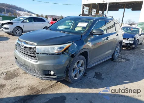 2014 Toyota Highlander Limited V6 from USA, damaged, VIN 5TDDKRFH3ES020003